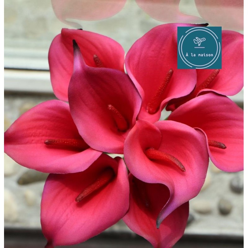 Cành hoa Calla lily loại 1 cao 33cm đẹp sang trọng, bằng PU, hoa cô dâu, hoa cưới, hoa decor trang trí