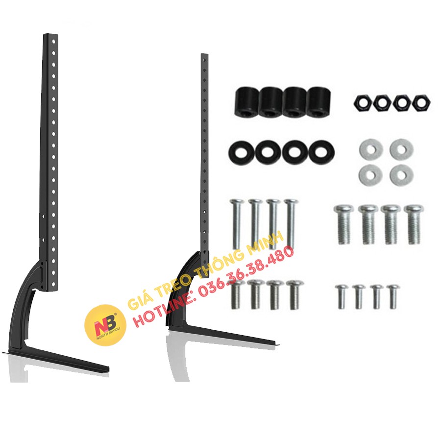 Chân đế tivi để bàn đa năng lắp đặt mọi hãng tivi 40 - 65 inch - Chân tivi đặt bàn tivi - Model TV02