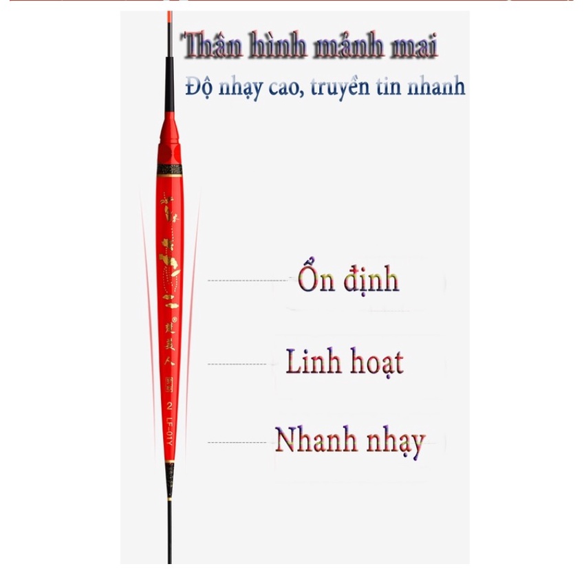 Phao Câu Rô Phi - Điêu Hồng Ngày Đêm Bầu Dài Siêu Nhậy - Tặng Kèm Pin