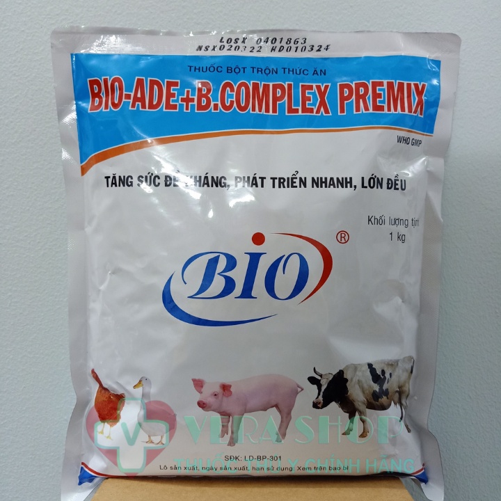 BIO ADE BCOMPLEX PREMIX GÓI 1KG - Bổ sung vitamin, tăng trọng