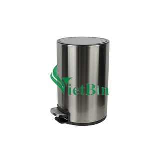Thùng rác inox đạp chân cao cấp 12lit giá rẻ – Chống vân tay phủ nano