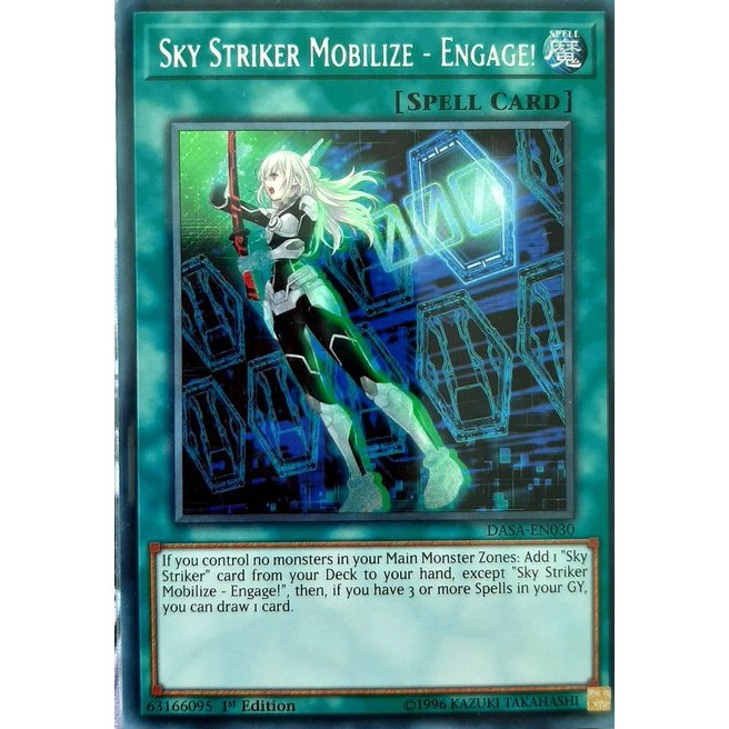 Thẻ Bài Yugioh: Sky Striker Mobilize - Engage! - DASA-EN030 - Secret Rare 1st Edition