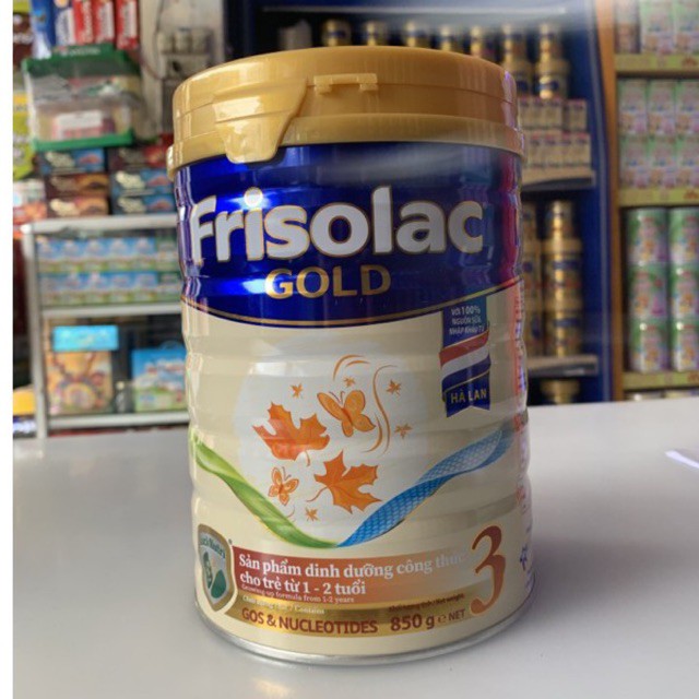 [6 lon có quà] Sữa bột Frisolac gold 3 400g và 3 850g - Friso 3 850g