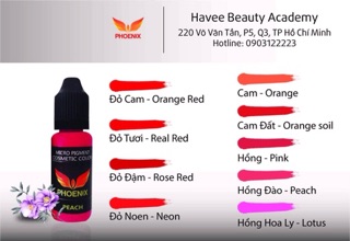 Mực phun xăm không cần khử thâm Phoenix