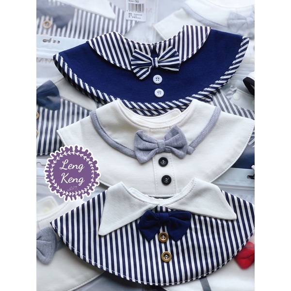 Yếm tròn cotton công tử cho bé trai