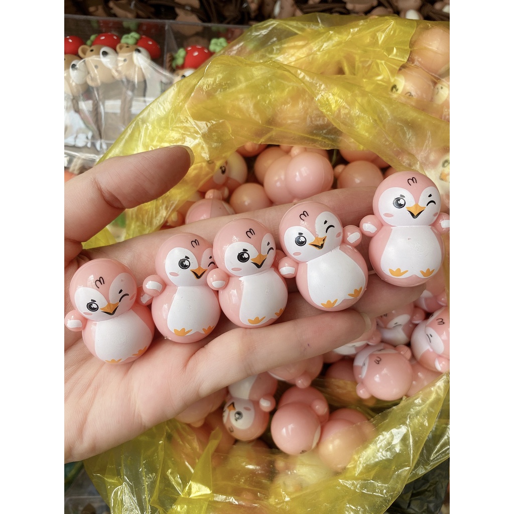 Lật đật hình con vật mini dễ thương làm đồ chơi cho bé và trang trí nhà cửa thông minh