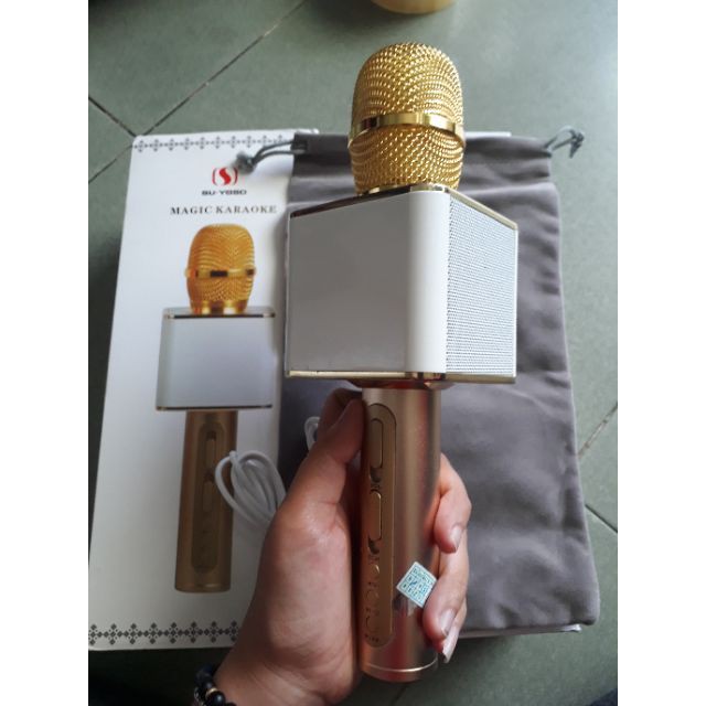 Mic Hát Karaoke Bluetooth YS-11 Hàng Chuẩn Hút Âm Tốt, Âm Trong Veo