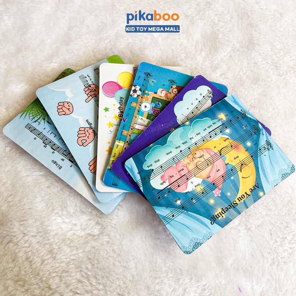 Đồ chơi đàn piano cho bé cao cấp Pikaboo kích thích giác quan màu sắc rực rỡ âm thanh vui nhộn  bằng nhựa ABS an toàn