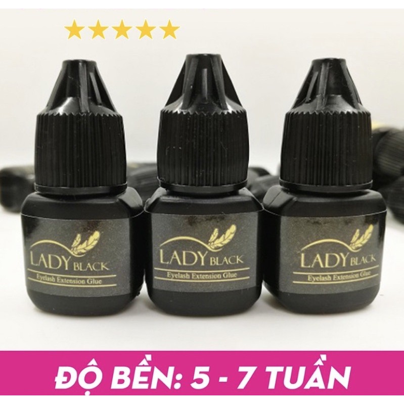 Keo nối mi Lady black chính hãng, dùng nối mi volume, classic, tạo fan