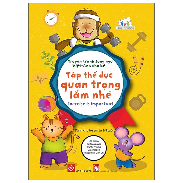 Sách Truyện Tranh Song Ngữ Việt - Anh Cho Bé - Exercise Is Important - Tập Thể Dục Quan Trọng Lắm Nhé