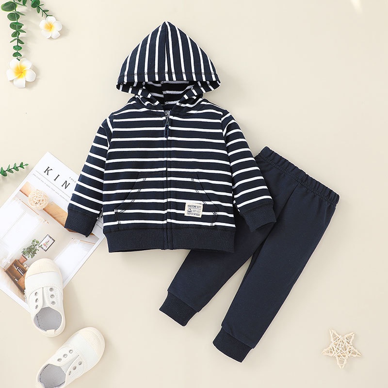Combo bộ đồ bé gái trai 3-24 tháng ắn Tay Dài Giữ Ấm Mùa Đông In Hình Hoạt Hình Áo Khoác Hoodie quần dài set thời trang cho bé trẻ em sơ sinh