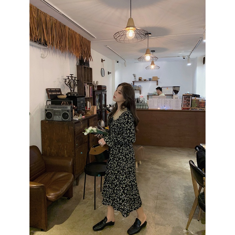 Váy hoa nhí đầm dự tiệc sang trọng