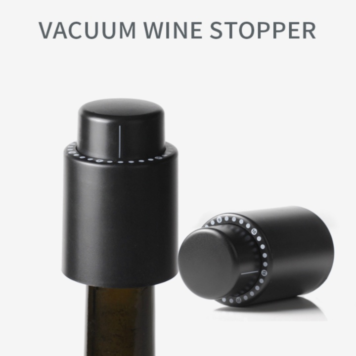 Nắp đậy chai rượu vang chân không HES-JS1909,  Wine Saver Pump Vacuum Wine Bottle Stopper