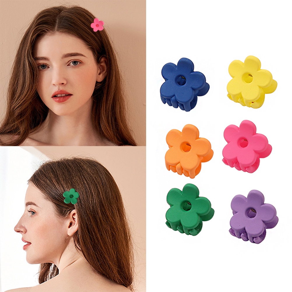 Kẹp Tóc Hoa acrylic mini Dễ Thương Thời Trang Mùa Hè Cho Nữ