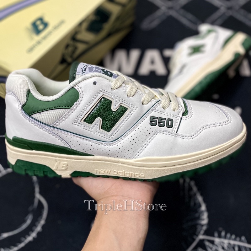 Giày Thể Thao • AIMÉ LEON DOẺ (ALD) X NEW BALANCE 550 White Green