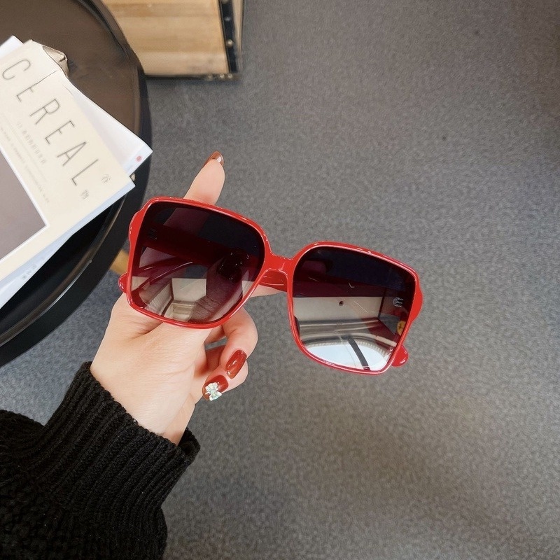 Kính Mát Tròng Vuông Cỡ Lớn Thời Trang Phương Tây