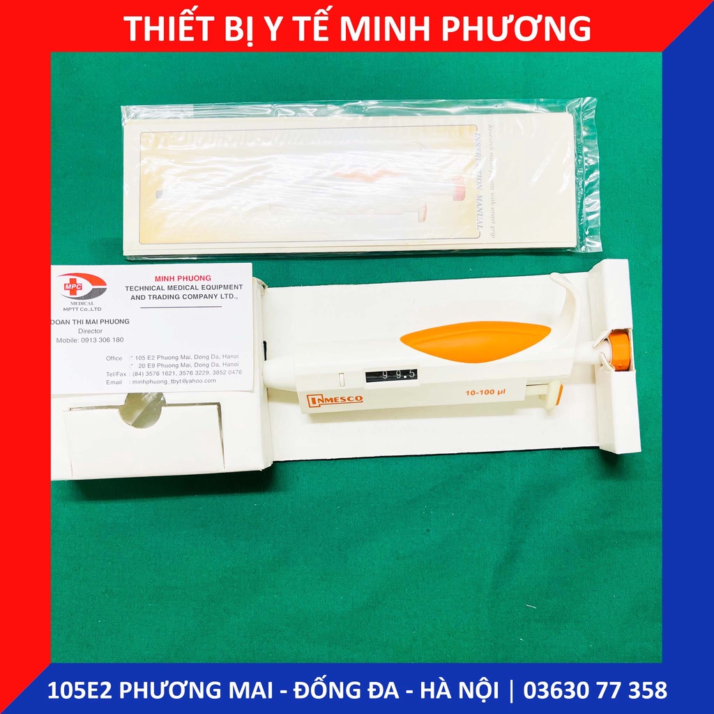 Pipet tự động (pipet điện tử) dải 0.1-100 microlit