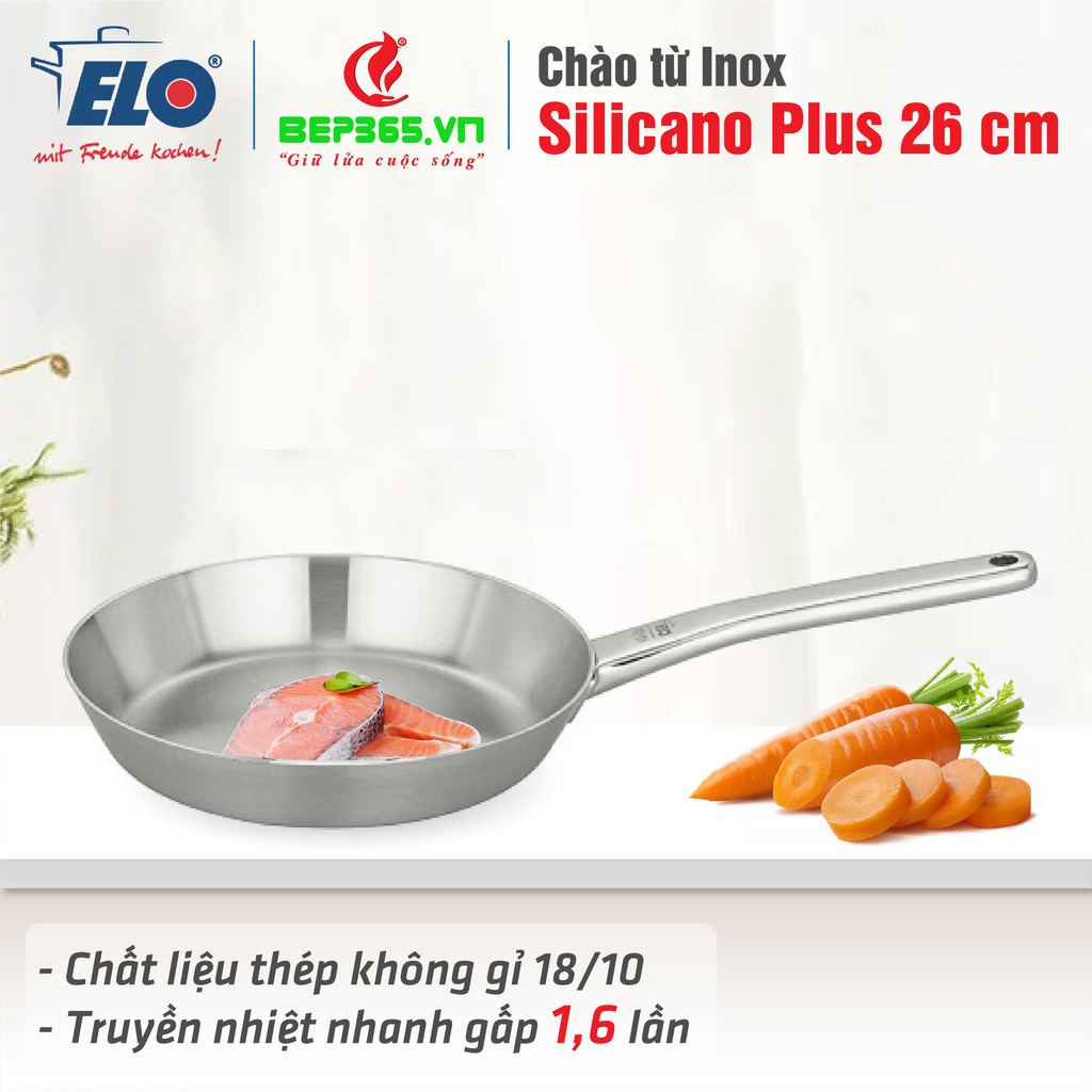 Chảo từ inox Elo Silicano Plus 26cm