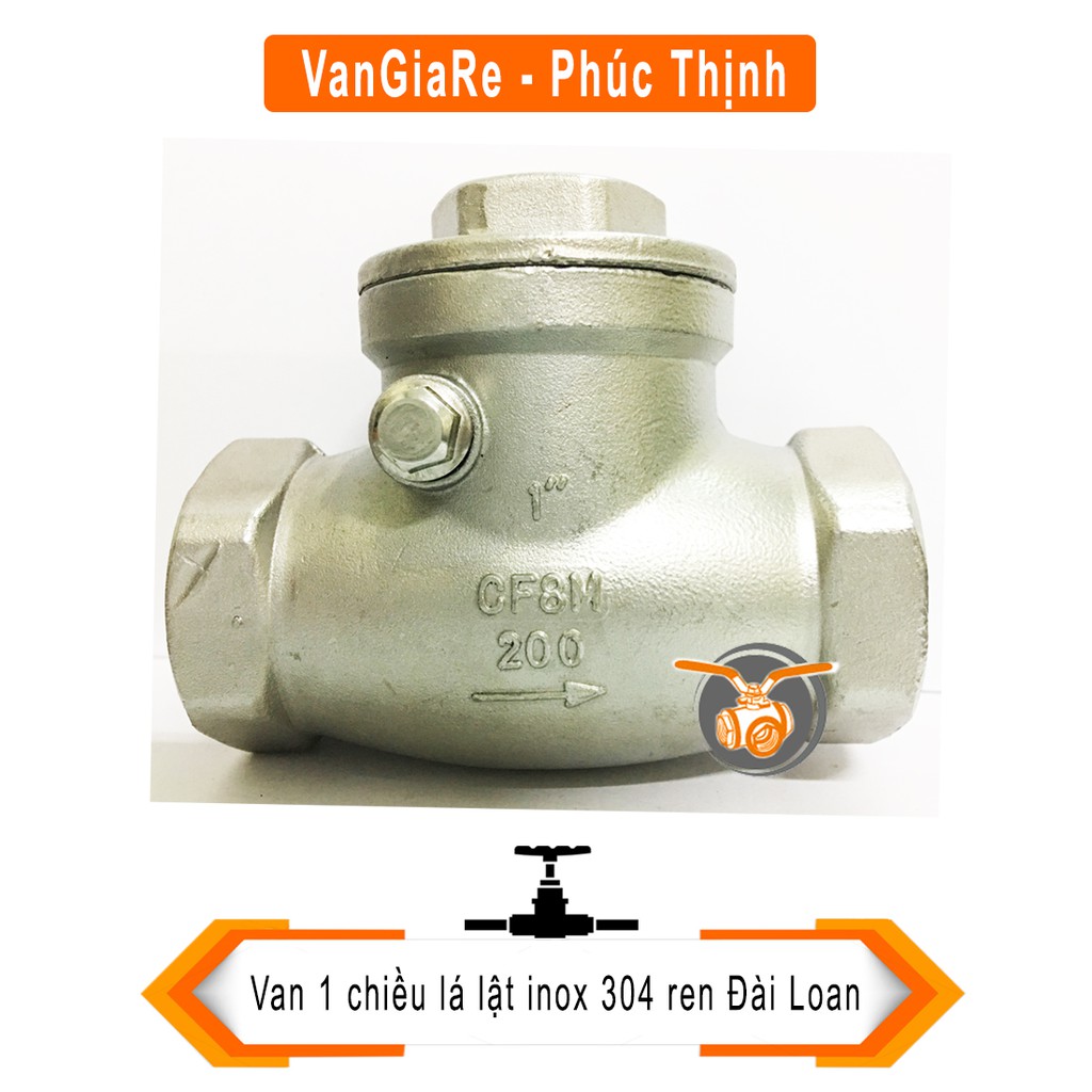 Van nước 1 chiều lá lật inox 304 (Đài Loan)