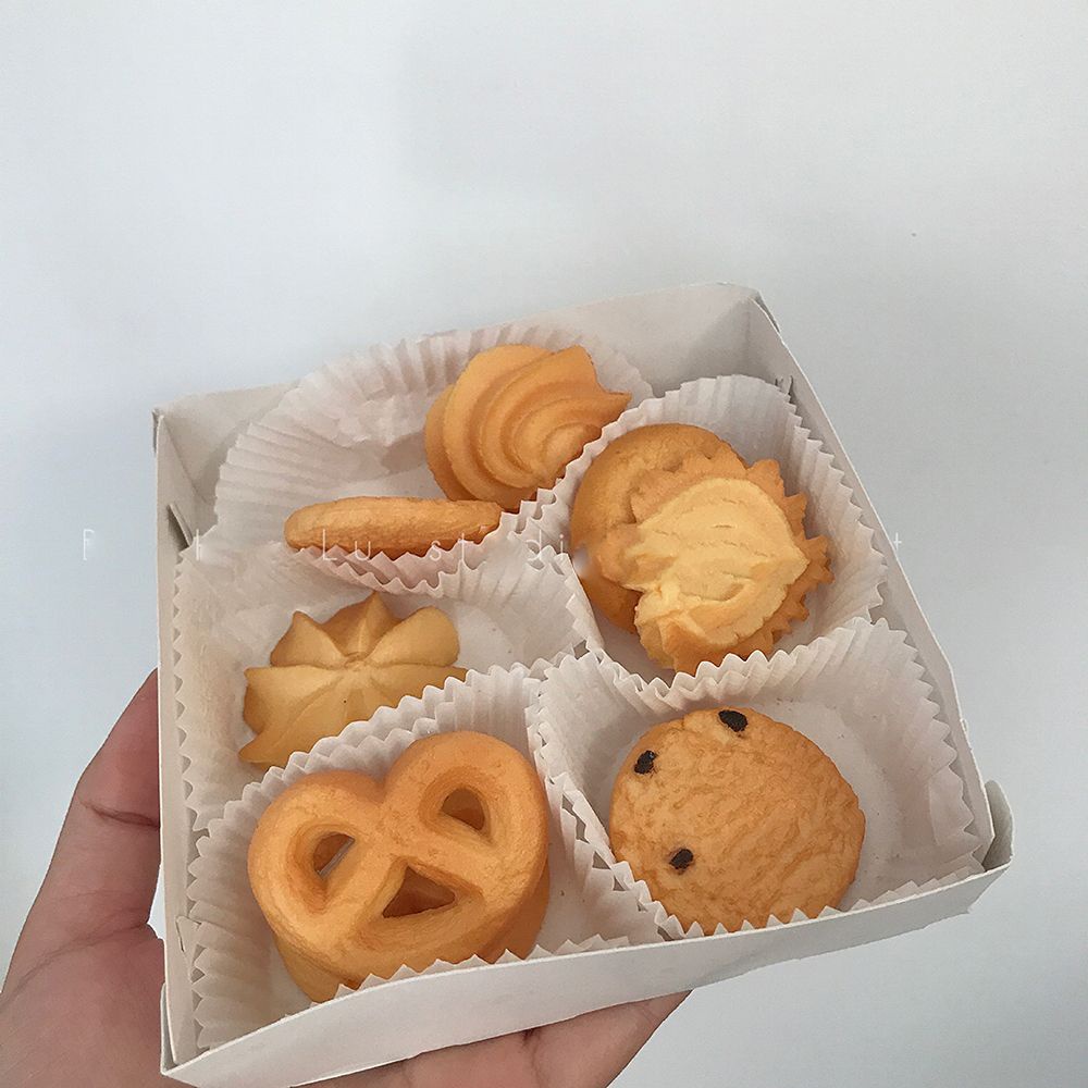 Kẹp tóc hình bánh quy 3D dễ thương thời trang cho nữ