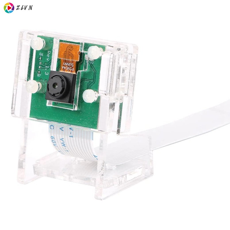 Webcam 1080p + Giá Đỡ Trong Suốt 5mp Cho Raspberry Pi 4 / 3b + / 3b / 2b / Zero