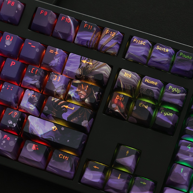 Naraka: Bladepoint Keycaps Cherry Profile Anime PBT Dye Sub Bàn phím cơ học Keycap