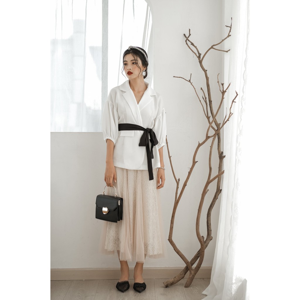 Váy midi phối ren - Lace Skirt | BigBuy360 - bigbuy360.vn