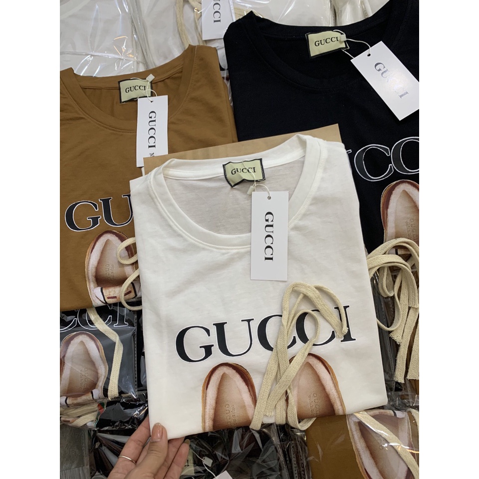 Áo phông, áo thun hình đôi giày buộc dây thật chất đẹp Kanimi