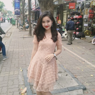 Váy ren xoè 2 tầng