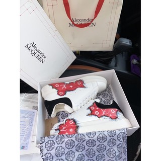 Giày mc queen custom họa tiết LV