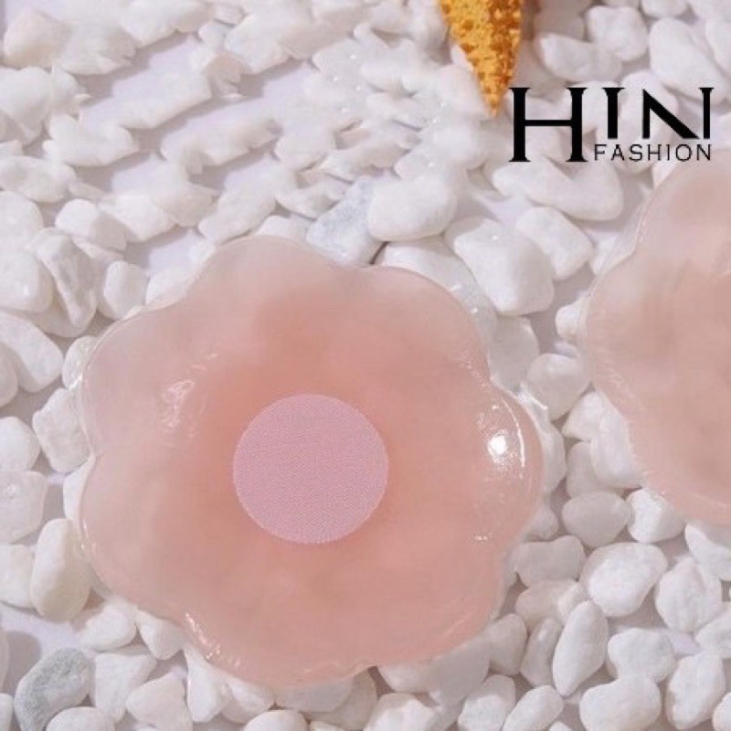 Hộp 2 miếng dán silicone hình hoa mai (hộp đỏ)