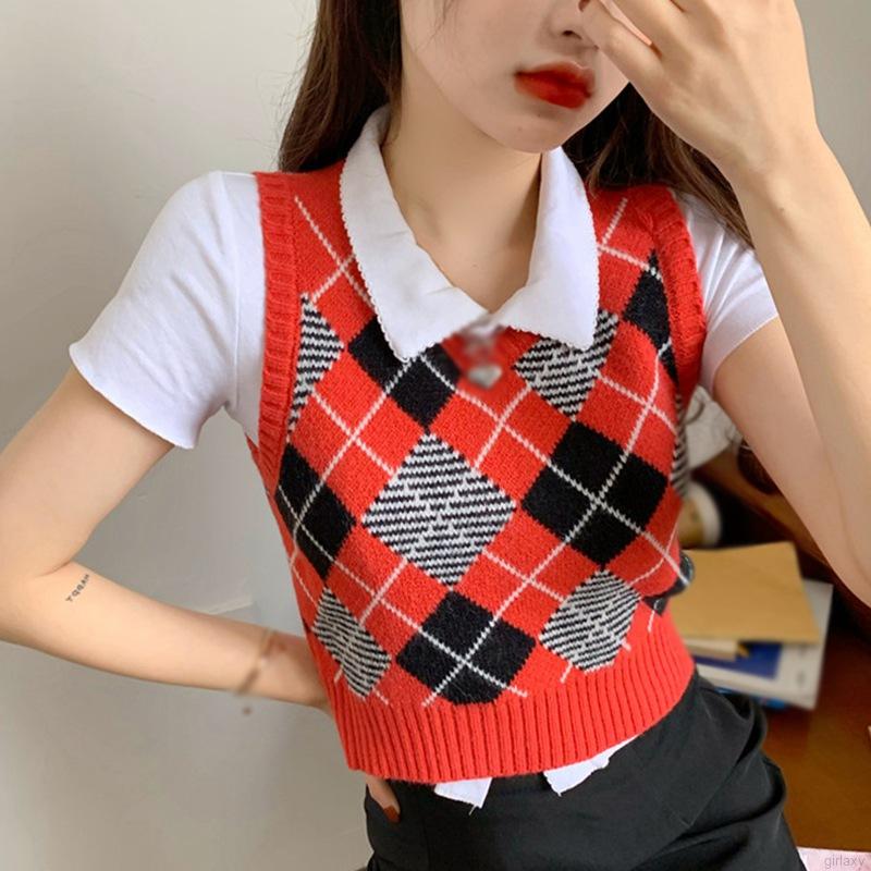 Áo Khoác Len Không Tay Cổ Chữ V Thời Trang Dành Cho Bạn Nữ