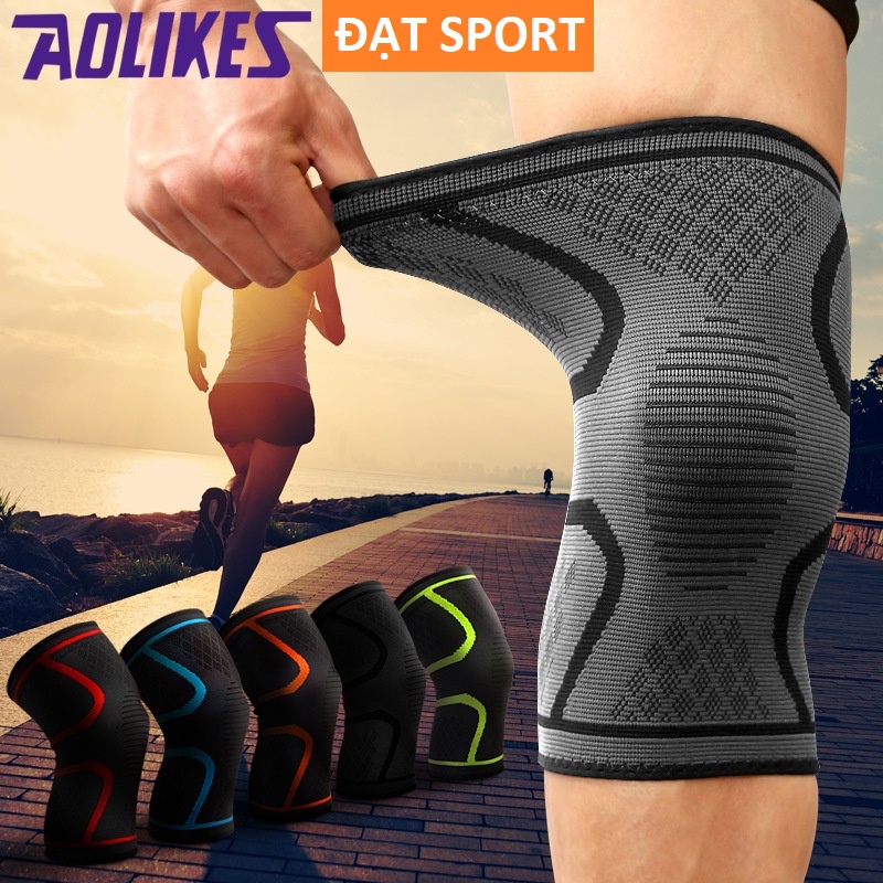 Băng Bảo Vệ Đầu Gối AOLIKES 7718 , Co Giãn 4 Chiều , Bảo Vệ Khớp Gối Khi Hoạt Động Thể Thao