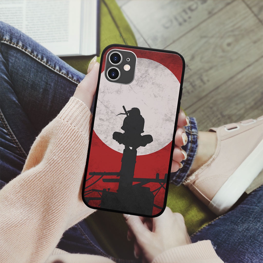 Ốp lưng Manga ninja ngồi trên cột dưới ánh trăng cho IPHONE và SAMSUNG  MANGA00074