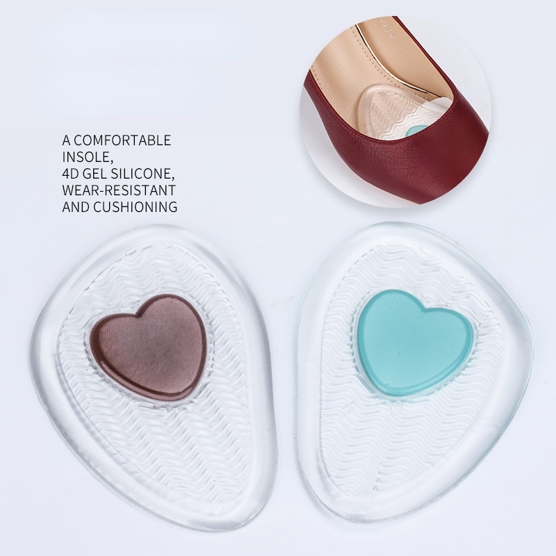 Đệm Silicone Lót Chân Trước Chống Trượt Thoáng Khí Giảm Đau Chống Sốc