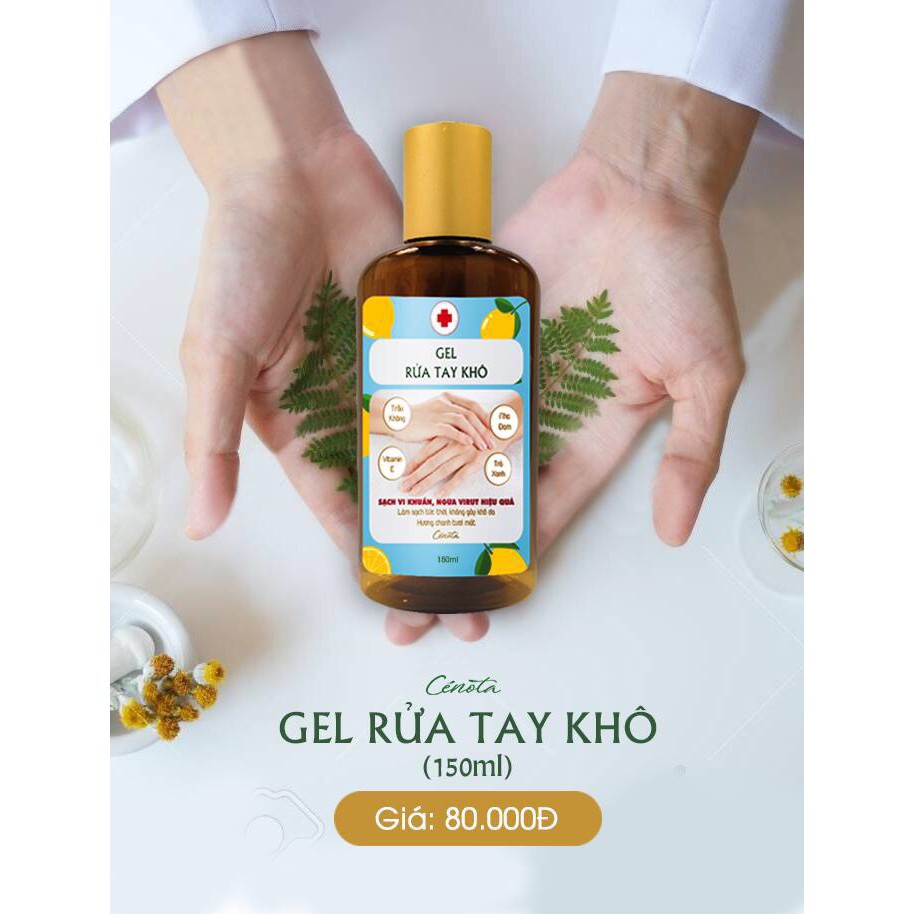 Gel rửa tay khô Cenota 150ml diệt khuẩn cực tốt bảo vệ sức khỏe gia đình