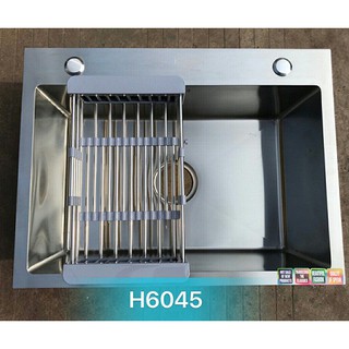 Chậu đúc 1 hố SUS304 6045