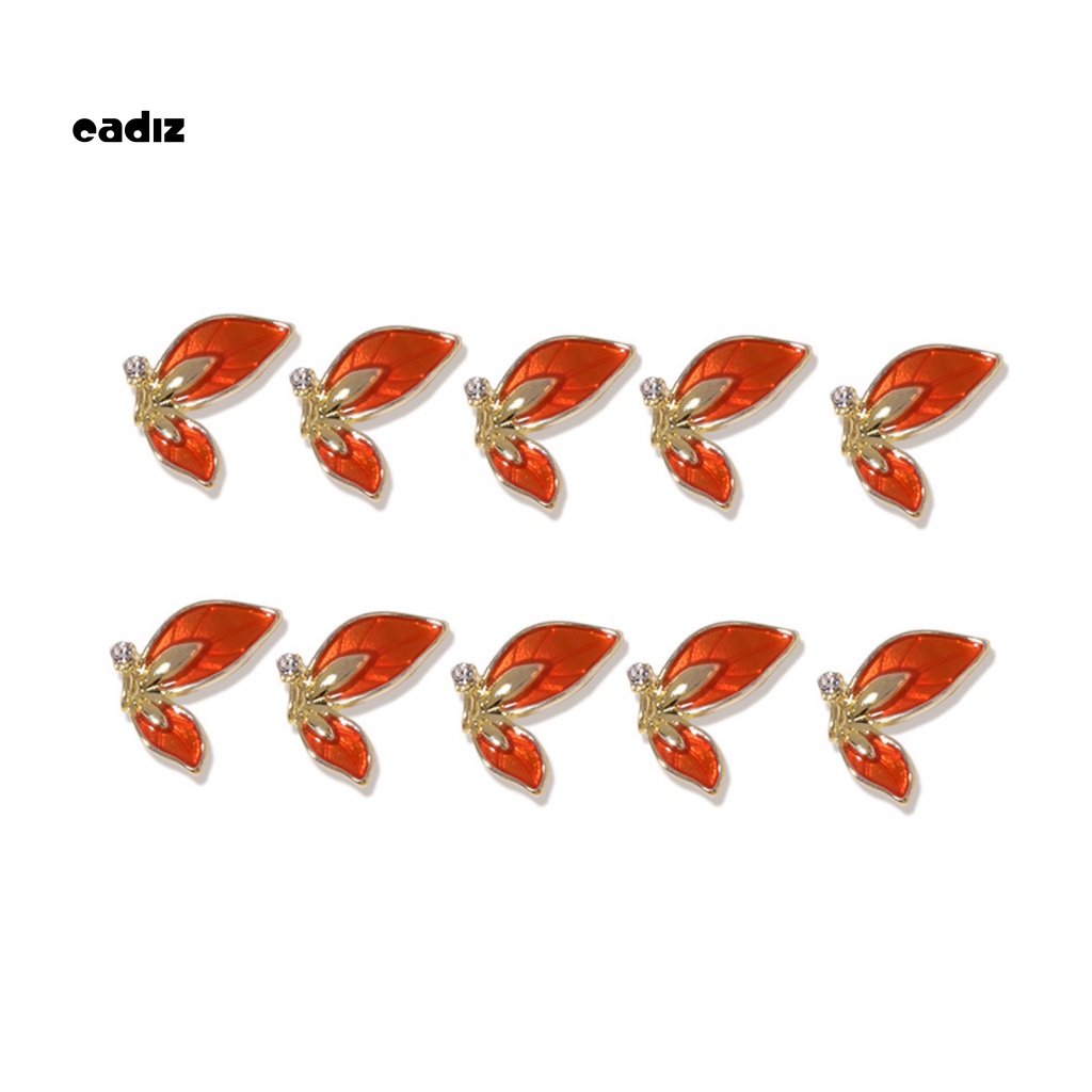 Phụ Kiện Trang Trí Móng Tay Hình Cánh Bướm Lấp Lánh Chống Rỉ Sét DIY