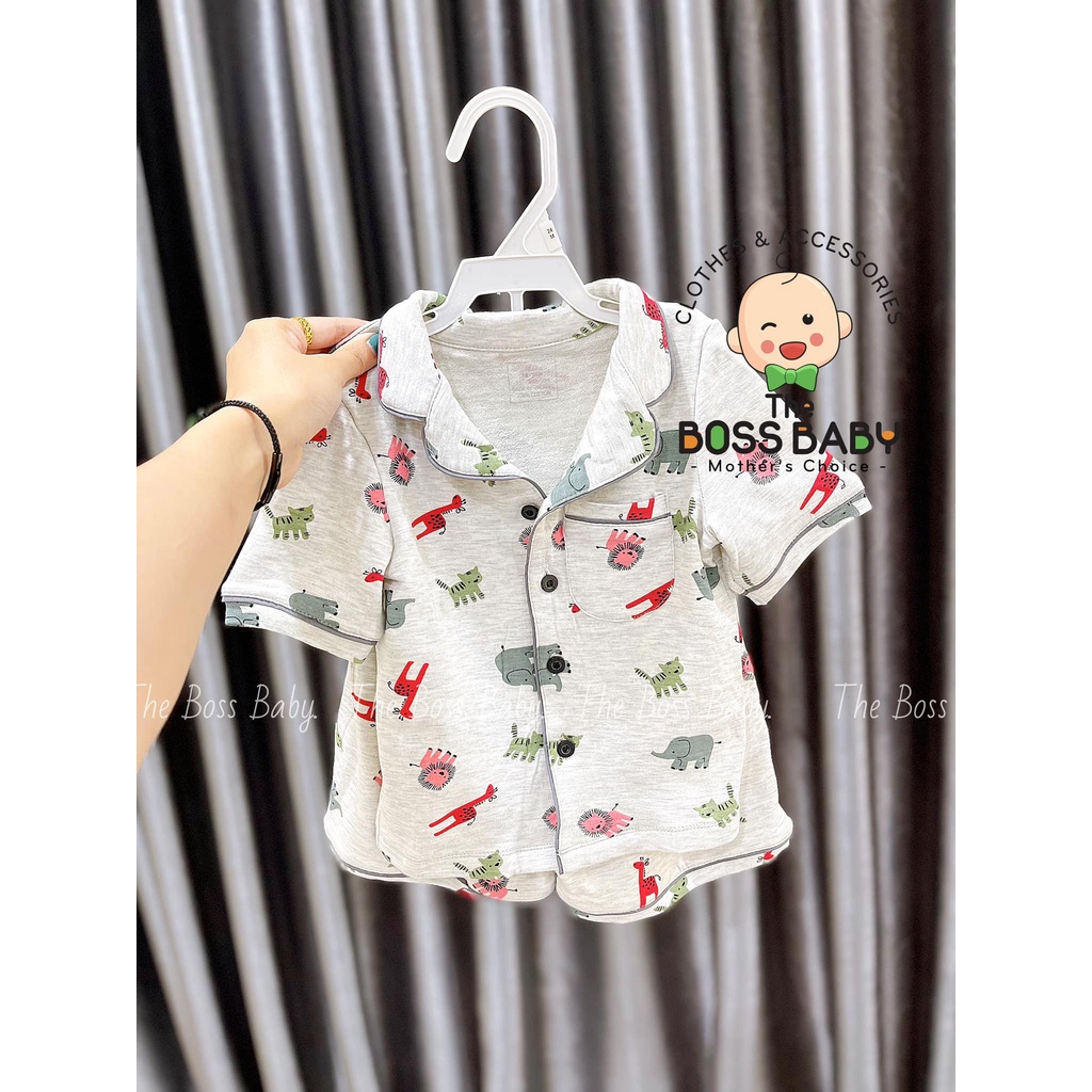 Set bộ pijama cộc tay cho bé trai SH76  - bộ đồ bé trai TheBossBaby