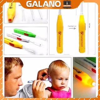 Dụng cụ lấy ráy tai có đèn cho bé GALANO 4 đầu ngoáy tai an toàn cho trẻ em HG-001294