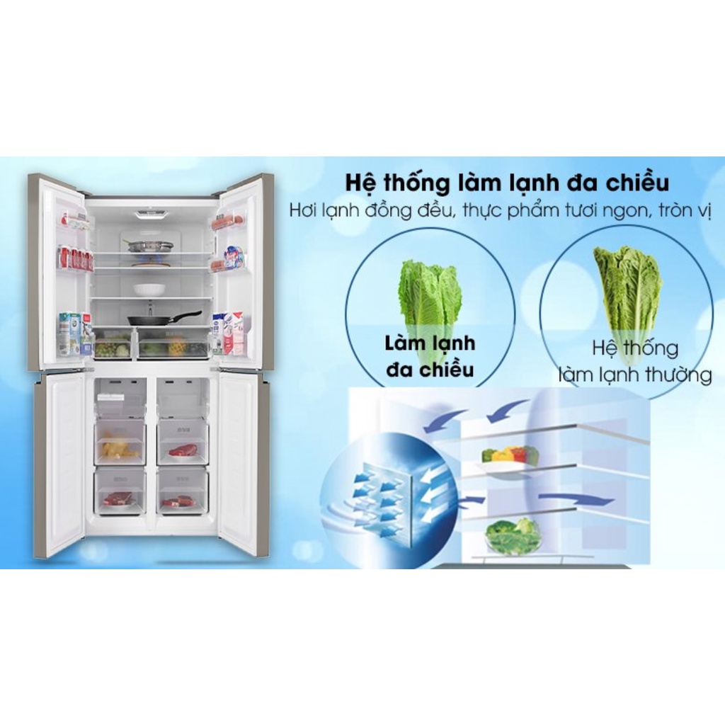 SJ-FX420VG-CH --- MIỄN PHÍ CÔNG LẮP ĐẶT --Tủ lạnh Sharp Inverter 362 lít SJ-FX420VG-CH