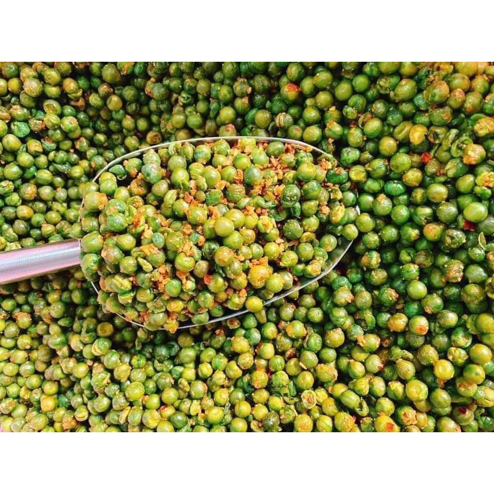 500G ĐẬU HÀ LAN TỎI ỚT loại 1, giòn ngon đậm vị, lon pet