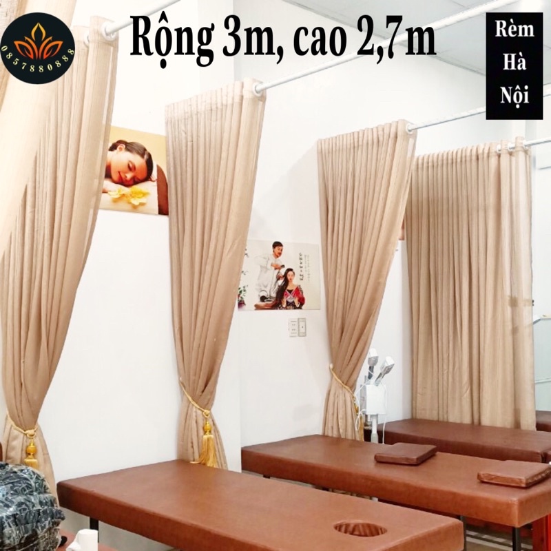 Rèm spa, voan spa, rèm voan ngang 3m cao 2,7m