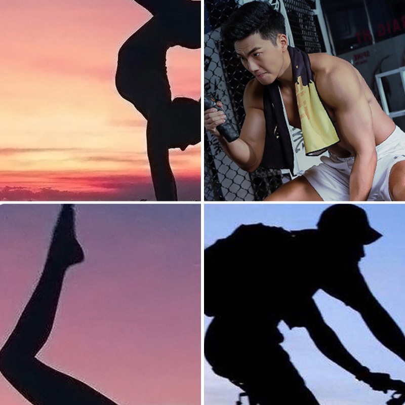 Bộ 4 Khăn Lau Bằng Sợi Microfiber Siêu Thấm Hút Thoáng Khí Giúp Làm Mát Khi Tập Thể Thao