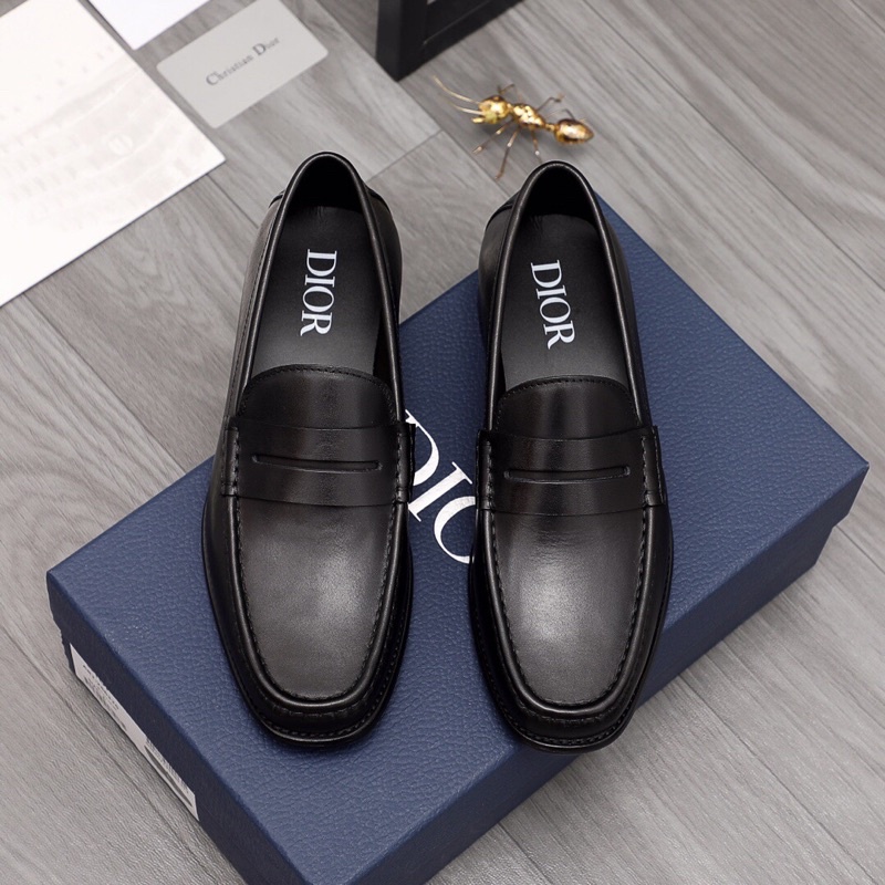 Giày tây lười công sở da thật thương hiệu Dior CD cao cấp mẫu mới cho nam
