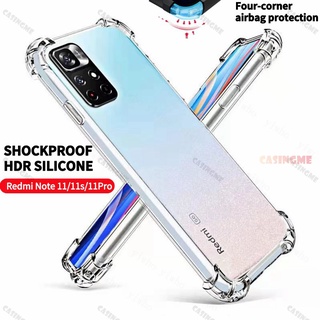 Ốp Điện Thoại Silicon Trong Suốt Có Túi Khí Chống Sốc Cho Xiaomi Redmi Note 11 11s 11T 10 10s 11 Pro 11 Lite 5G NE Plus + 4G