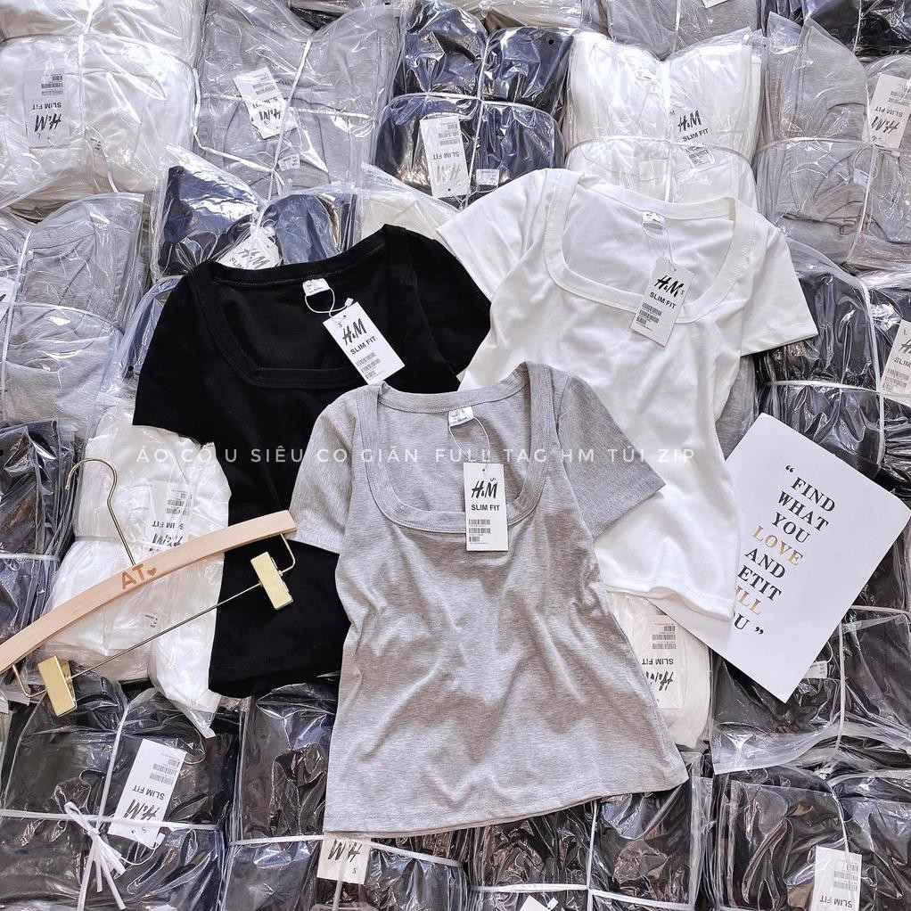 Áo Thun Cổ Vuông Cộc Tay Nữ HÓT | BigBuy360 - bigbuy360.vn