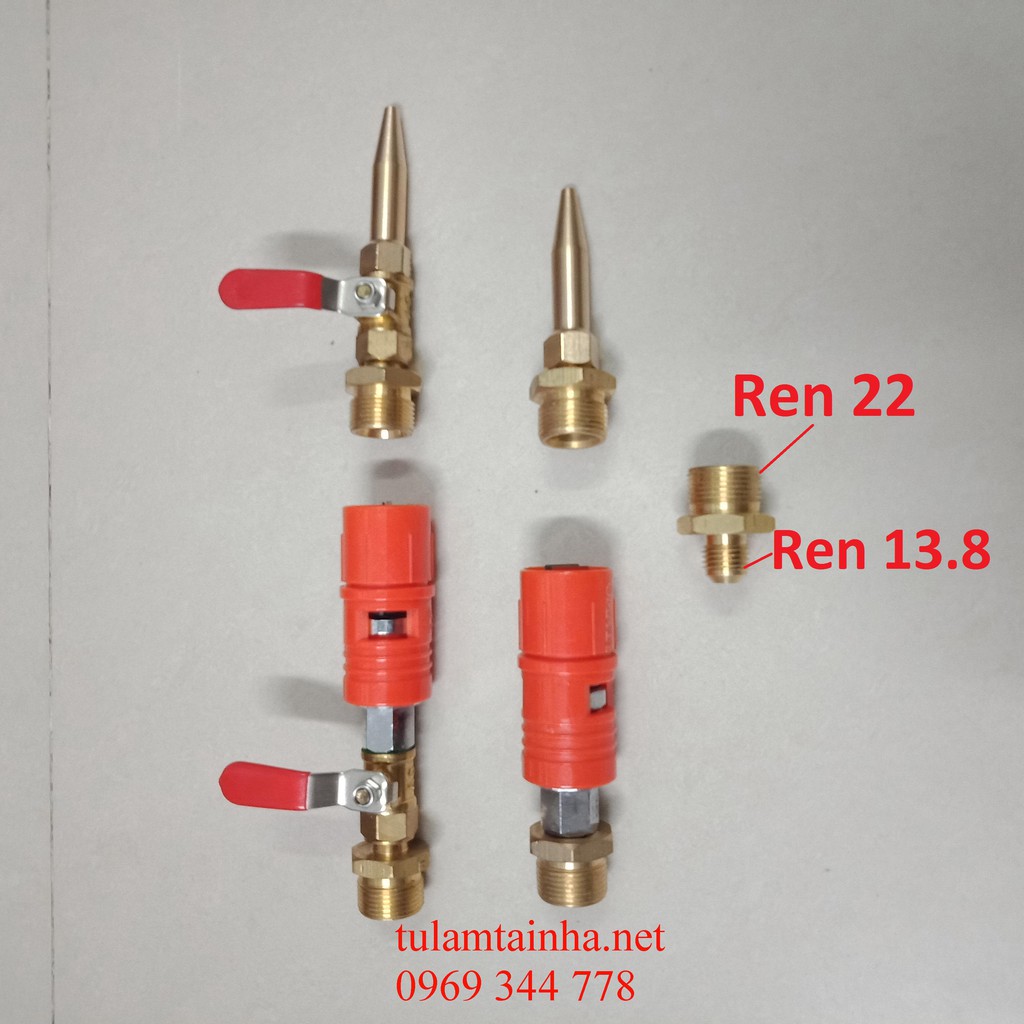 Béc xịt rửa ren 22mm dùng nối ống áp lực cao ren 22mm