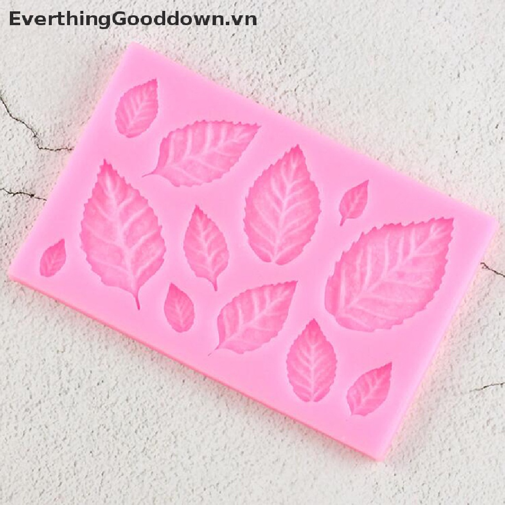 Khuôn Silicone Tạo Hình Lá Cây Trang Trí Bánh DIY