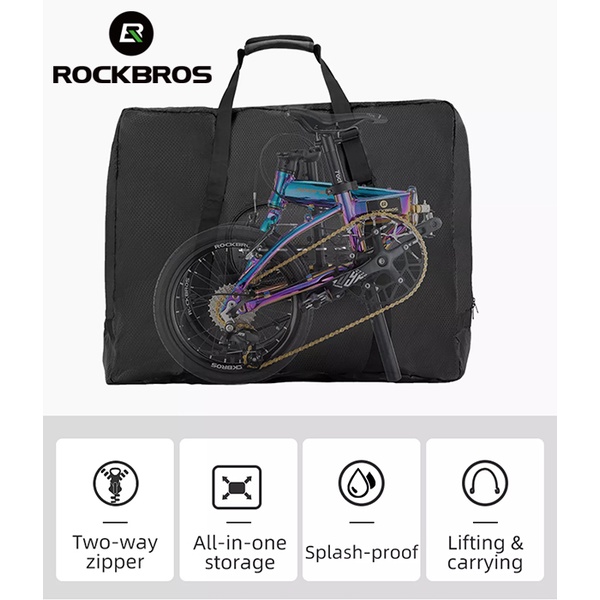 Rockbros Túi Đựng Đồ Chống Thấm Nước Sức Chứa Lớn Có Thể Gấp Gọn Tiện Dụng Cho Xe Đạp